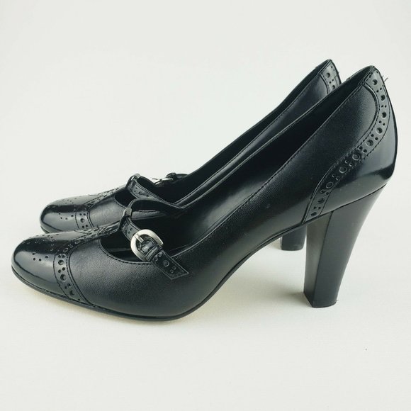 Circa Joan David Leather Maryjane Round Toe Heel - Picture 2 of 11